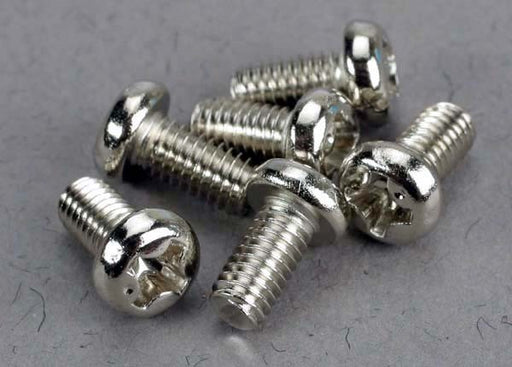Traxxas 2558 - Screws 3x6mm roundhead machine (6) - Hobby City NZ