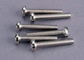 Traxxas 2565 - Screws 3X18Mm Roundhead Machine (6) (8827585429741)