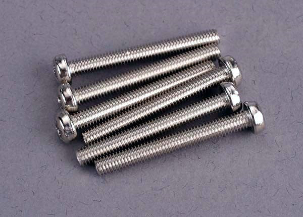 Traxxas 2569 - Screws3x25mm roundhead machine (6) (8827585822957)