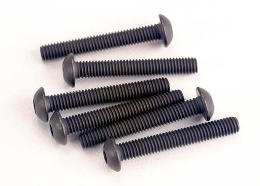 Traxxas 2580 - Screws 3x20mm button-head machine (hex drive) (6) - Hobby City NZ