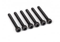 Traxxas 2581X Screws 3x25mm cap-head machine (hex drive) (6) (7953875370221)