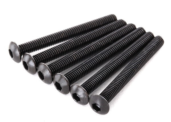 Traxxas 2616 - Screws 3x27mm button-head machine (hex drive) (6) - Hobby City NZ
