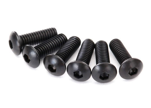 Traxxas 2617 - Screws 2.5x8mm button-head machine (hex drive) (6) - Hobby City NZ