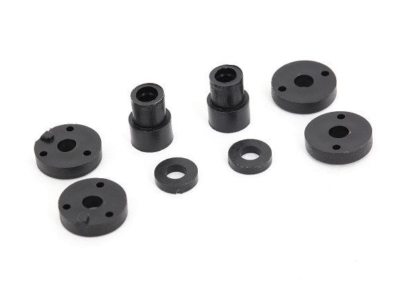 Traxxas 2669 - Piston head set (2-hole (2)/ 3-hole (2))/ shock mounting bushings & washers (2) (Big Bore Shocks) (769050771505)