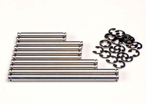 Traxxas 2739 - Suspension Pin Set Stainless Steel (W/ E-Clips) - Hobby City NZ