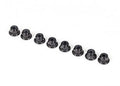 Traxxas 2744X Nuts 3mm nylon locking flanged black (8) (7953875501293)