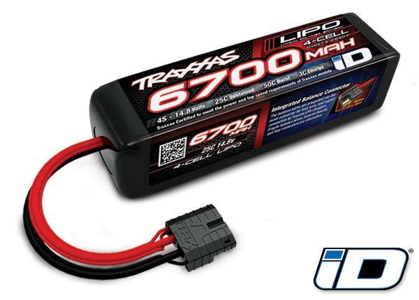 Traxxas Lipo Battery 4S - 6700MAH 14.8 Volts - 2890X