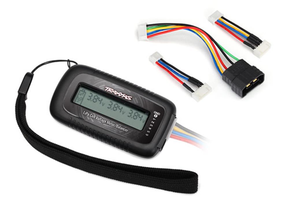 Traxxas 2968X - LiPo cell voltage checker/balancer (includes #2938X adapter for Traxxas iD batteries) (7650676801773)