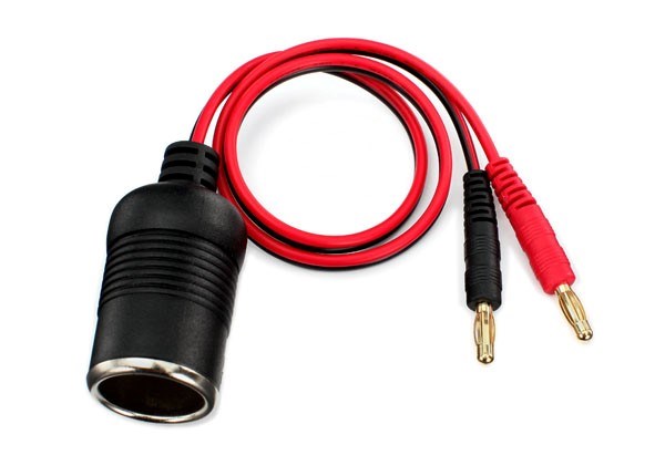 Traxxas 2980 - 12V Adapter (Female) To Bullet Connectors (769053196337)