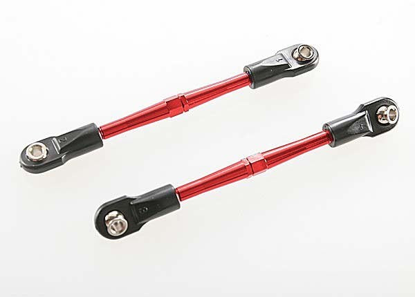 Traxxas 3139X - Turnbuckles Aluminum (Red-Anodized) Toe Links 59mm (2) (assembled with rod ends & hollow balls) (requires 5mm aluminum wrench #5477) - Hobby City NZ
