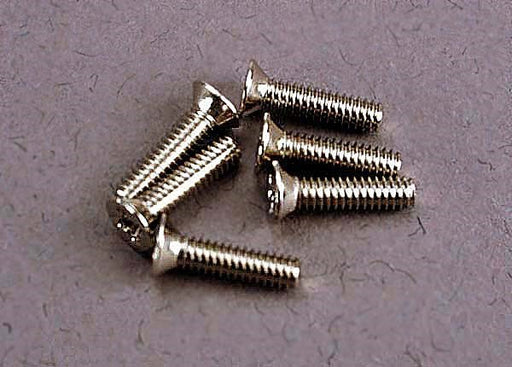 Traxxas 3161 - Screws 2x8mm countersunk machine (6) - Hobby City NZ