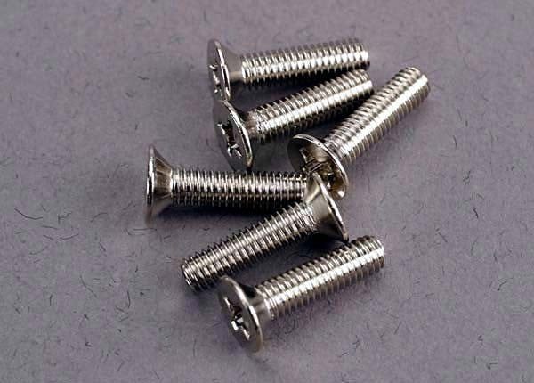 Traxxas 3178 - Screws 3x12mm countersunk machine (6) (769055031345)