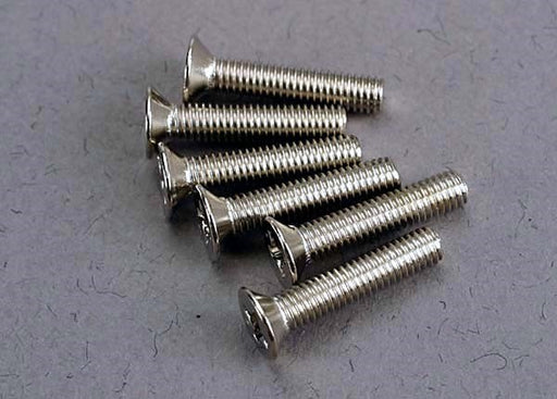 Traxxas 3179 - Screws 3x15mm countersunk machine (6) - Hobby City NZ
