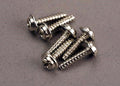 Traxxas 3286 - Screws 3x12mm washerhead self-tapping (6) (769056178225)