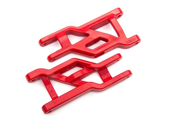 Traxxas 3631R - Suspension arms red front heavy duty (2) - Hobby City NZ