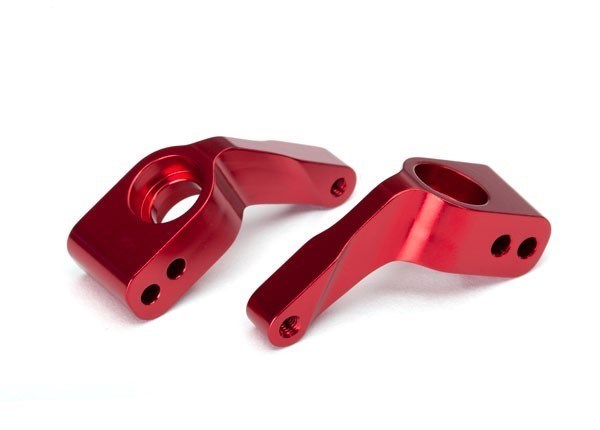 Traxxas 3652X - Stub Axle Carriers Rustler/Stampede/Bandit (Red) (769153302577)