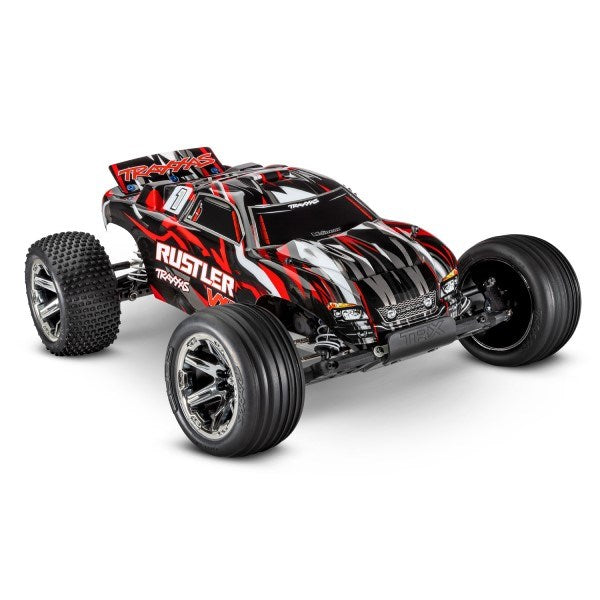 Traxxas 37076-74 - Rustler VXL: 1/10 2WD RTR Stadium Truck w/TSM (Magnum 272R Trans.) - Hobby City NZ