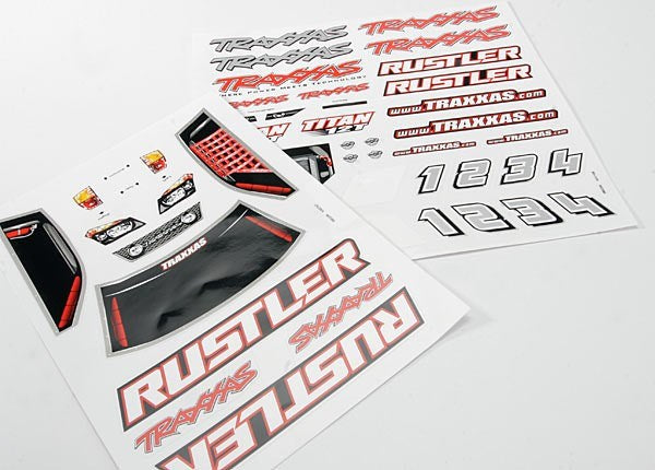 Traxxas 3716 - Decal Sheets Rustler - Hobby City NZ