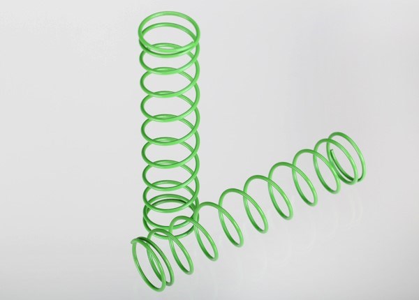 Traxxas 3757A - Springs green (rear) (2) (769154252849)