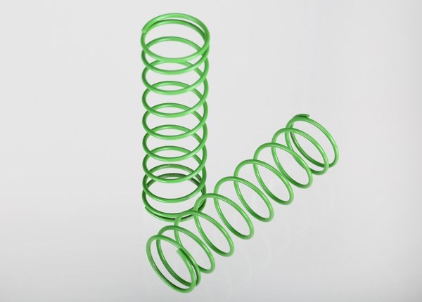 Traxxas 3758A - Springs front (green) (2) (769154482225)