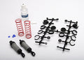 Traxxas 3760A - Ultra Shocks (gray) (long) (complete w/ spring pre-load spacers & springs) (2) (7540678394093)