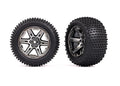 Traxxas 3772R T&W RXT BLK & CHRM 2.8/RIBBED (8828022292717)