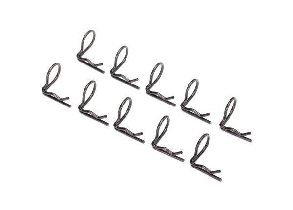 Traxxas 3935A - Body clip (mounting clip) angled 90-degrees (black) (10) (7637914484973)