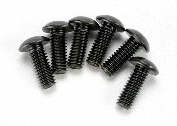 Traxxas 3937 - Screws 4X12Mm Button-Head Machine (Hex Drive) (6)
