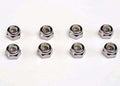 Traxxas 5mm Nylon Locking RC Wheel Nut (Pack of 8)