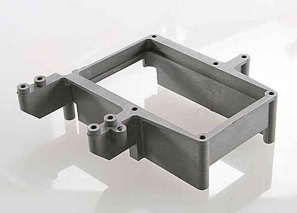 Traxxas 4432A - Fuel Tank Box (Holder)/ Throttle Servo Mount (Grey) (769157562417)