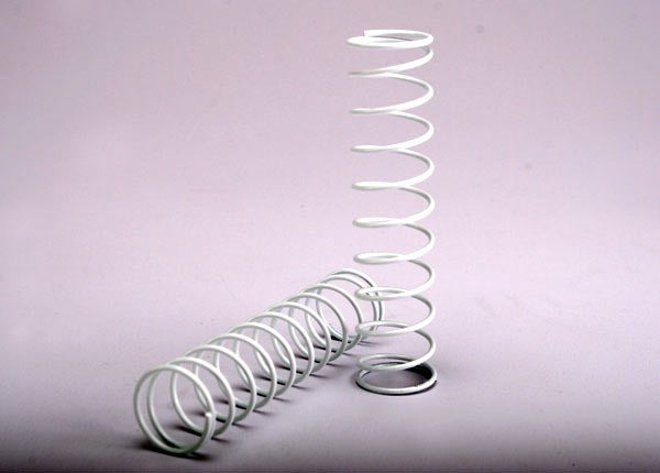 Traxxas 4457A - Springs Rear (White) (2) (8827968618733)