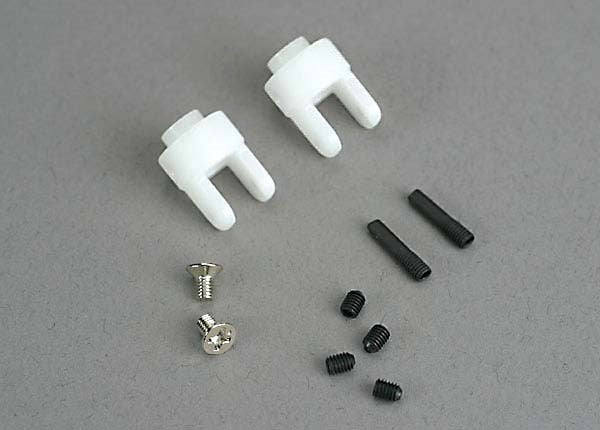 Traxxas 4628 - Differential output yokes (2)/ 3x5mm countersunk screws (2)/ 3mm set (set) screws (4) (769076789297)