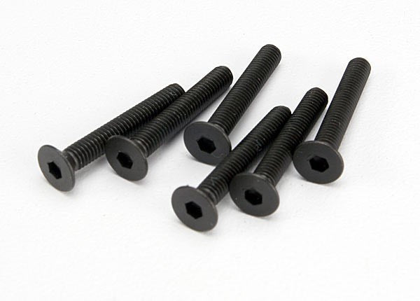 Traxxas 4857 - Screw 3x20 countersunk machine (hex drive) (6)