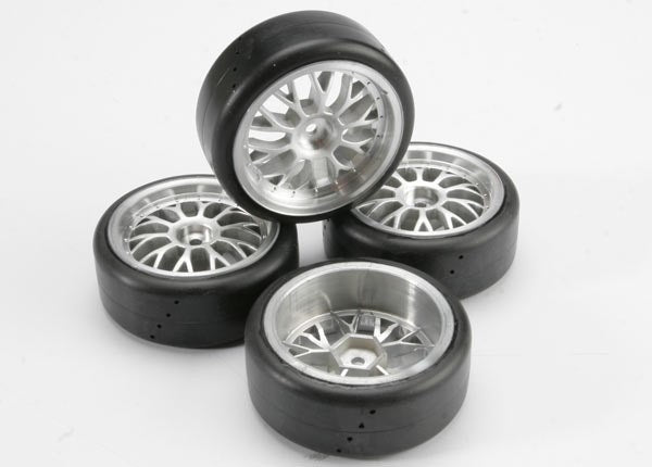 Traxxas 4873 - Tires Pro-Trax On-Road (Medium Compound With Contoured (769079115825)