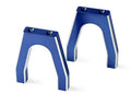 Traxxas 4919X - Servo mounts throttle/ brake (machined aluminum) (blue) (f&r)/ machine screws (8) (769160151089)