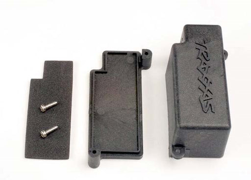 Traxxas 4925 - Box battery (black)/ adhesive foam chassis pad/charge jack plug (rubber) - Hobby City NZ