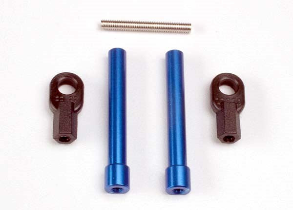 Traxxas 4944 - Bellcrank posts aluminum (2)/ steering link threaded rod (3x25mm)/ long rod ends (2) (769080885297)