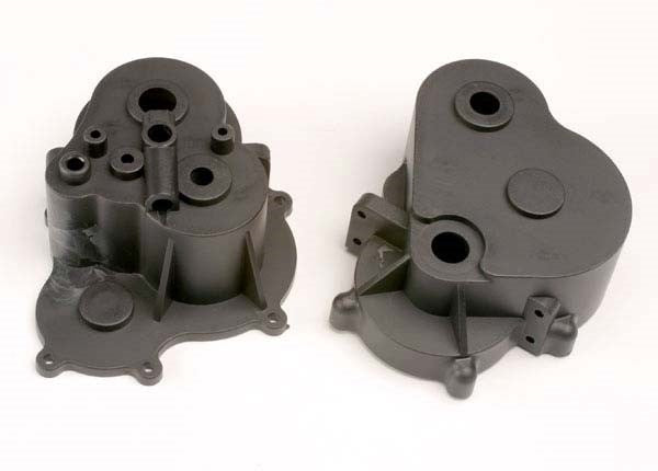Traxxas 4991 - Gearbox Halves (F&R)/ Rubber Access Plug (769082425393)