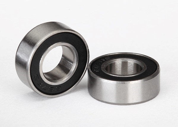 Traxxas 5103A - Ball bearings black rubber sealed (7x14x5mm) (2) (8827970289901)