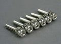 Traxxas 5142 - Screws 3x15mm caphead machine (hex drive) (with split and flat washers) (6) (769083932721)