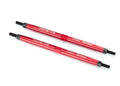 Traxxas 5143R - Toe links T-Maxx / E-Maxx (TUBES red-anodized 7075-T6 aluminum) (769164312625)