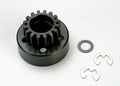 Traxxas 5215 - Clutch Bell (15-Tooth)/5X8X0.5mm Fiber Washer (2)/ 5mm e-clip (requires 5x11x4mm ball bearings part #4611) (1.0 metric pitch) (8827833319661)
