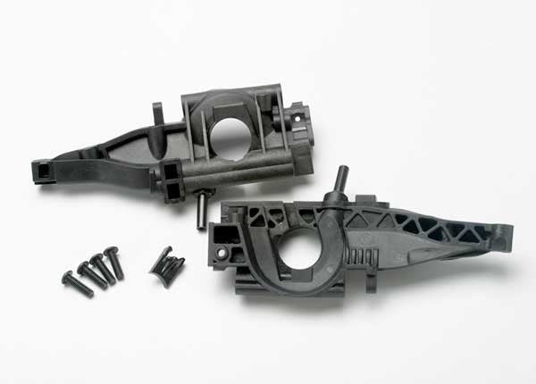Traxxas 5329 - Bulkhead Rear (L&R Halves)/ Diff Retainer Rear/ 4X14M BCS (2) (769089175601)