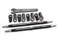 Traxxas 5338A - Toe links Revo (TUBES 7075-T6 aluminum black) (128mm fits front or rear) (2)/ rod ends rear (4)/ rod ends front (4)/ wrench (1) (769255571505)