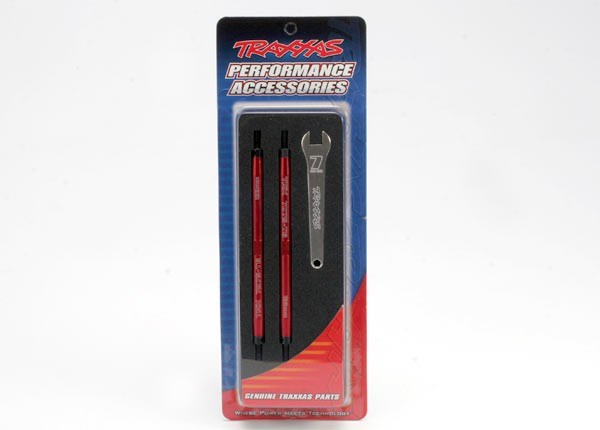 Traxxas Toe Links Revo Red-Anodised 7075-T6 Aluminium RC Suspension Part