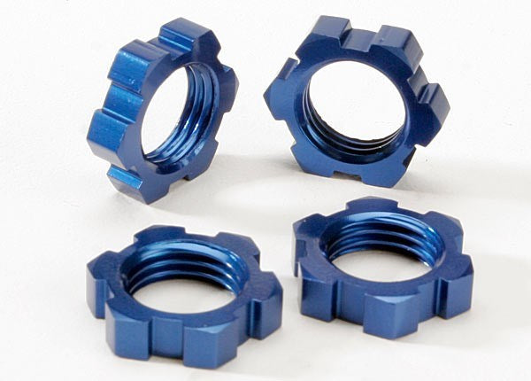 Traxxas 5353 - Wheel Nuts Splined 17Mm (Blue-Anodized) (4) (769090027569)