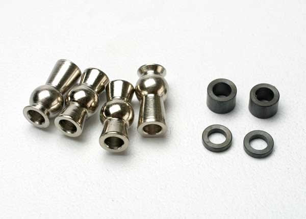 Traxxas 5355 - Hollow ball tall centered (2)/ tall offset hollow ball (2)/ bump steer adjustment shims; 3.5mm (2) 1.17mm (2) - Hobby City NZ