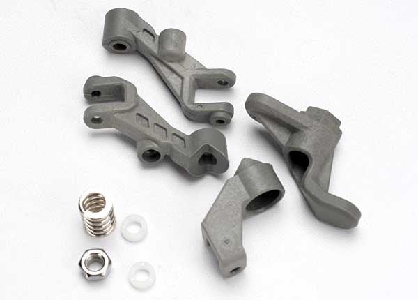 Traxxas 5543 - Steering bellcranks/ servo saver/ servo saver spring/ steering support/ 4x7x2.5 PB (4)/ 5x0.8mm NL (1) (769095598129)