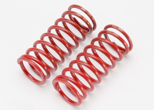 Traxxas 5649 - Spring shock (red) (long) (GTR) (5.4 rate double orange stripe) (1 pair) (8827940045037)