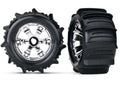 Traxxas 5672 - Tires & Wheels Assembled Glued (Geode Chrome Wheels Pa (769103790129)